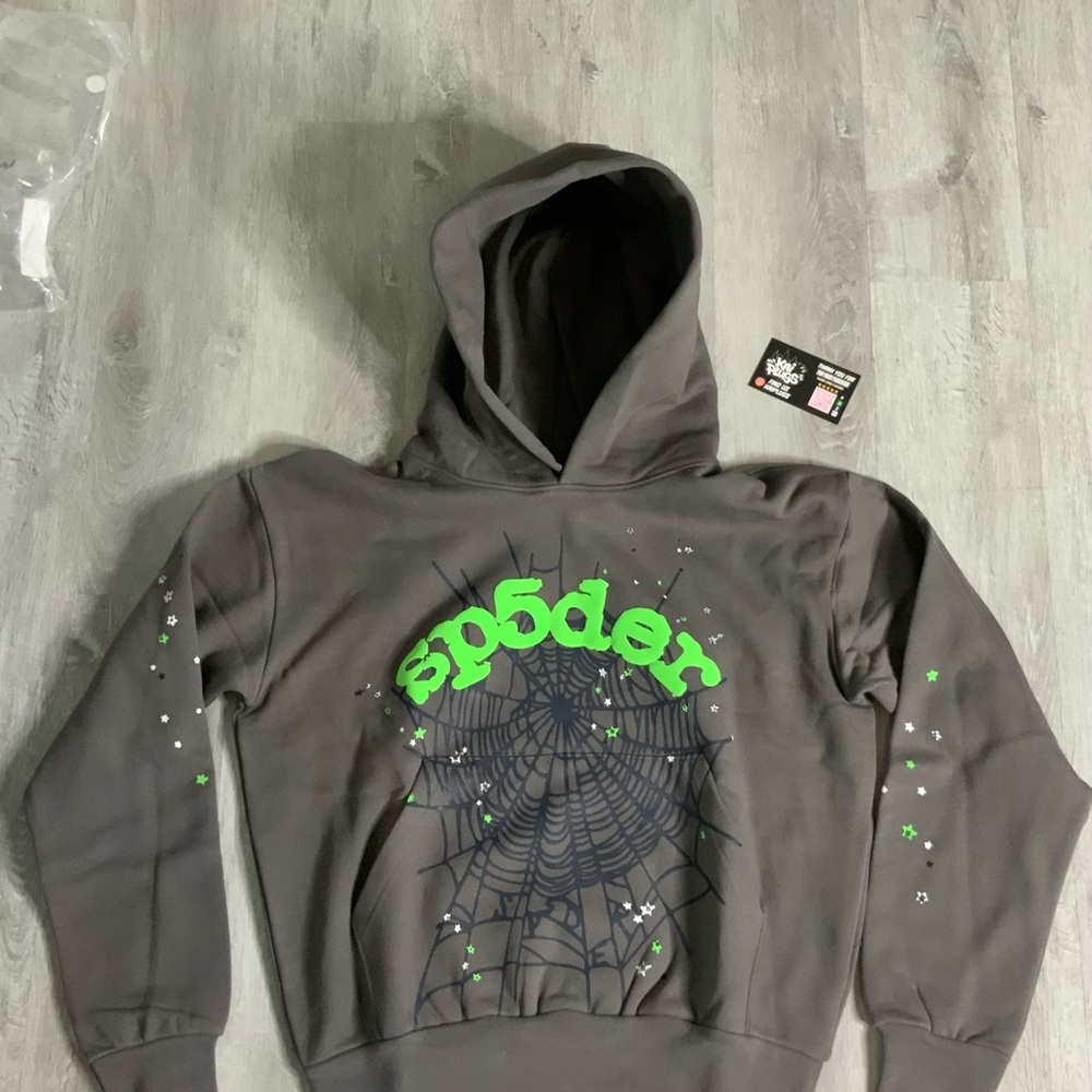 Slate Grey Sp5der Hoodie